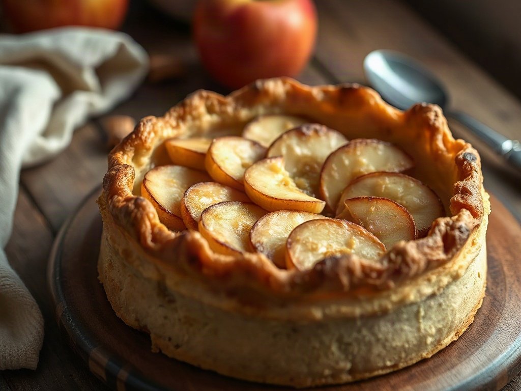 Быстрая шарлотка с яблоками